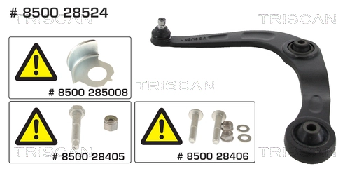 Поперечный рычаг передн. Лев *TRISCAN* PEUGEOT 206 |--->850028524 / Si-53071 / Si-53174
