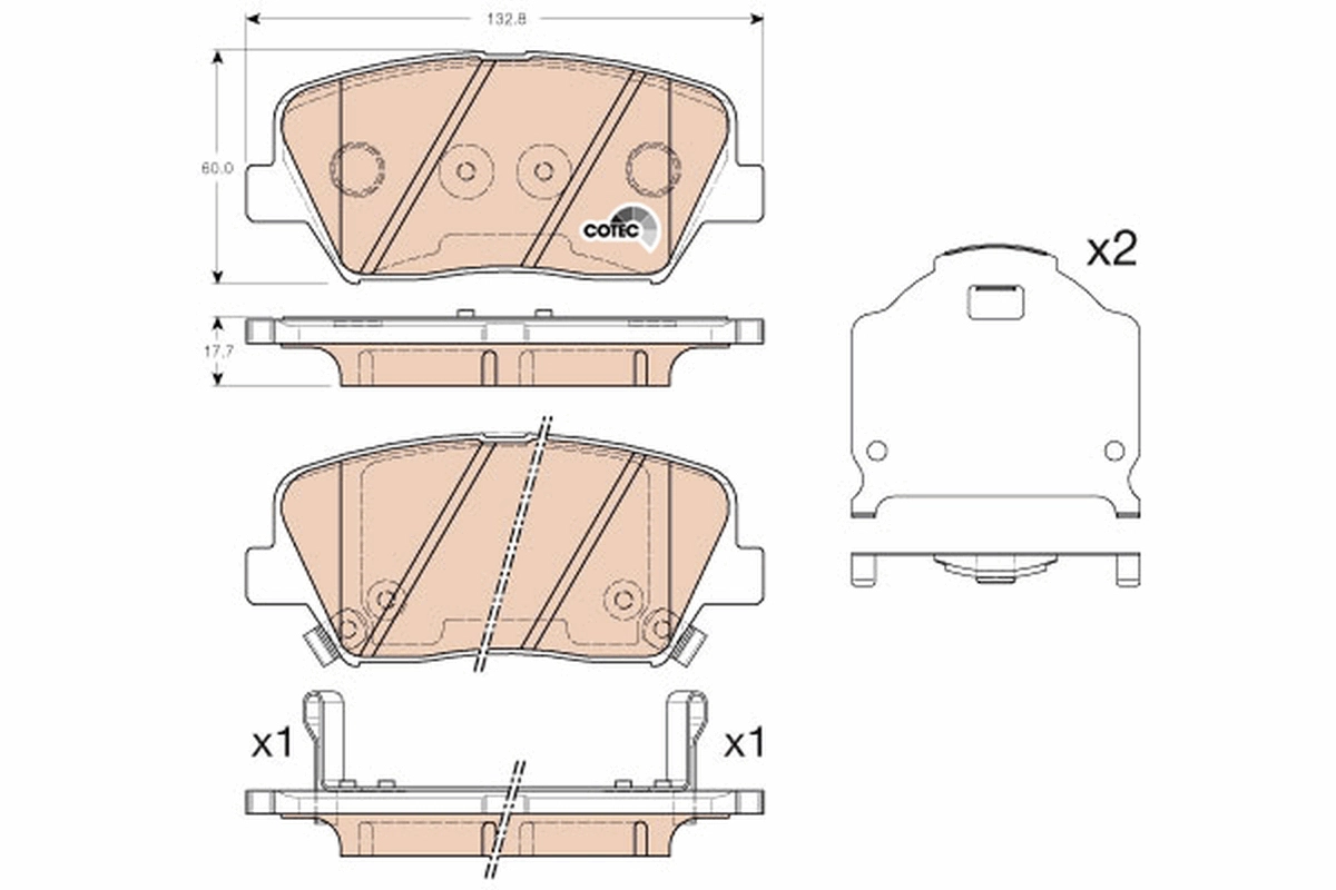 Тор Кол Диск *TRW* Hyundai / KiA  |--->GDB3549 / OEM->58101A6A00