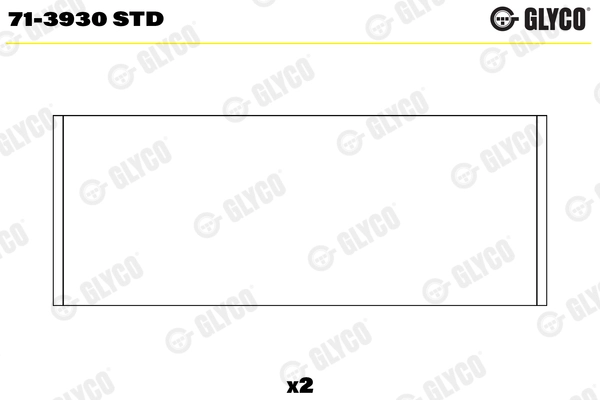 Вкладыши шатунные (STD) *GLYCO* AUDI A4 |--->71-3930 STD / 181050001900 / 029 PS 19909 000