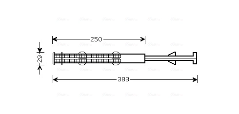 Осушитель, кондиционер *AVA* AUDI Q7 |--->VND237 / NRF->33326 / KTT120051 / NIS->95359