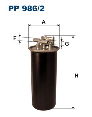 Фильтр Топливный FILTRON* \\\ Filtron - PP986/2 EFF155