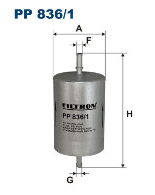 Фильтр Топливный   FILTRON    |--> PP836/1