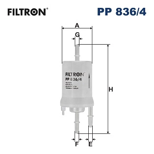 Фильтр Топливный FILTRON \\\ filtron - PP836/4