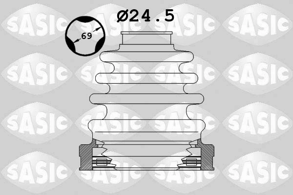 К-кт пыльника ШРУС *SASIC* TOYOTA AVENSIS T25 |  25x69x94 | 1906064