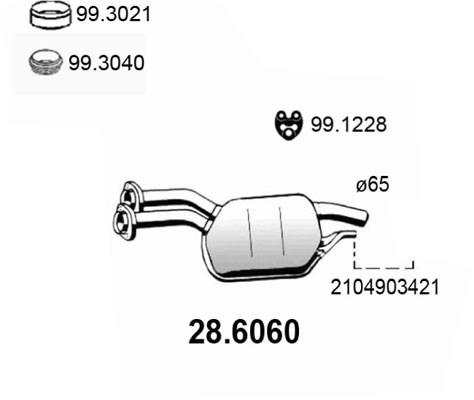 Соединитель  шланга   GATES 25.4mm--> 25.4mm  |--> 28606