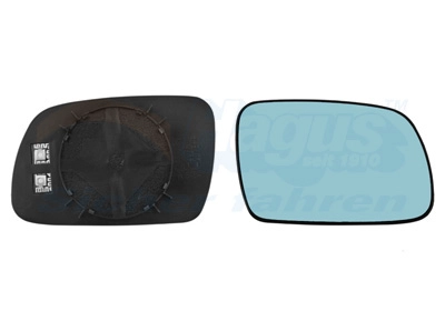 Стекло зеркала R *HAGUS* (выпукл,с подогревом,голуб) CITROEN | 6102-02-1232618P /  305-0143-1