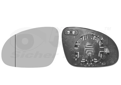 Зеркальное стекло, наружное зеркало (L) *HAGUS* VW GOLF V | 5895837 / 6102-02-1271128P / 95401061