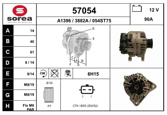 57054