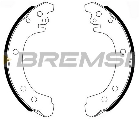 Комплект тормозных колодок, барабанный  *bremsi * 04495-02050  // 449502050