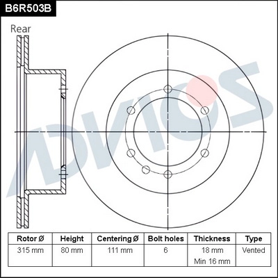 B6R503B