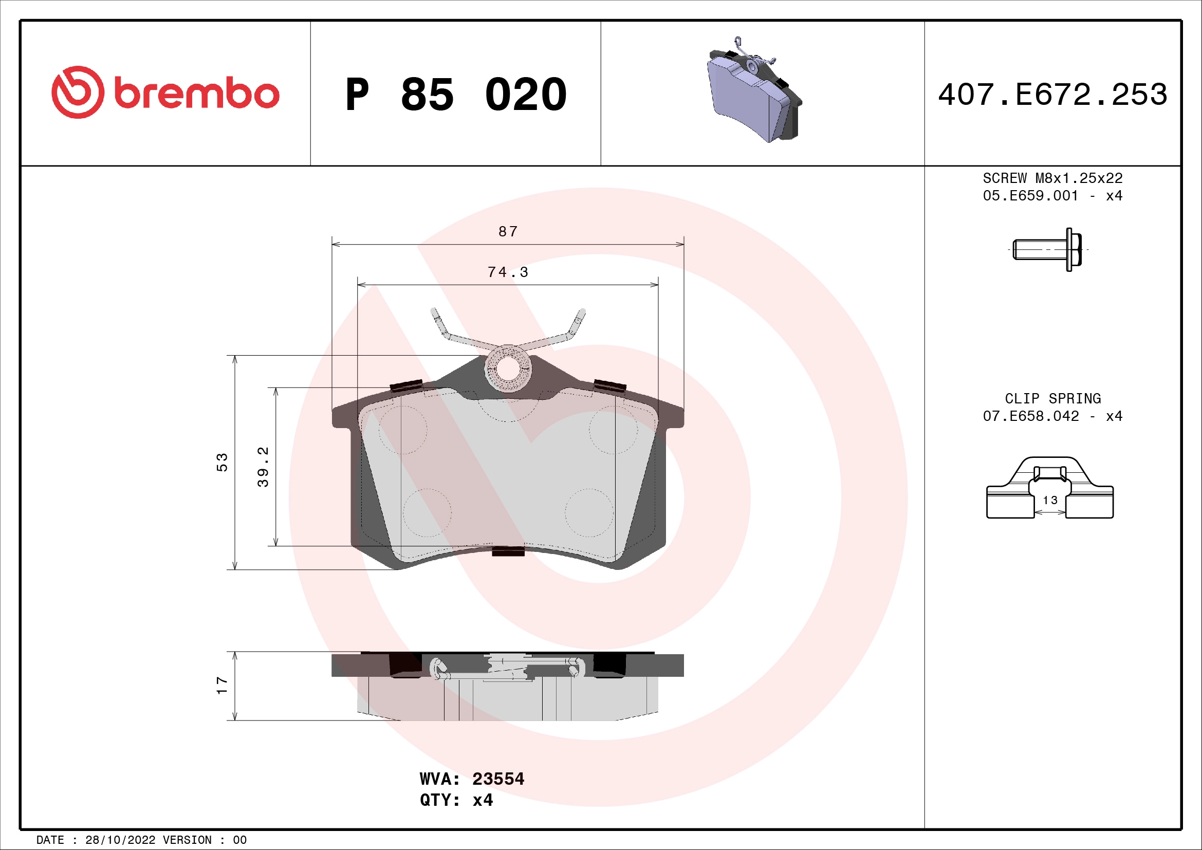 P 85 020