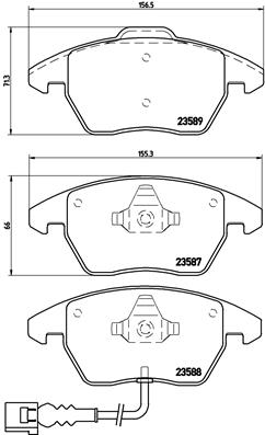 Тор Кол Диск передн *BREMBO* AUDI A1,A3 |--->P85075 / TRW->GDB1807