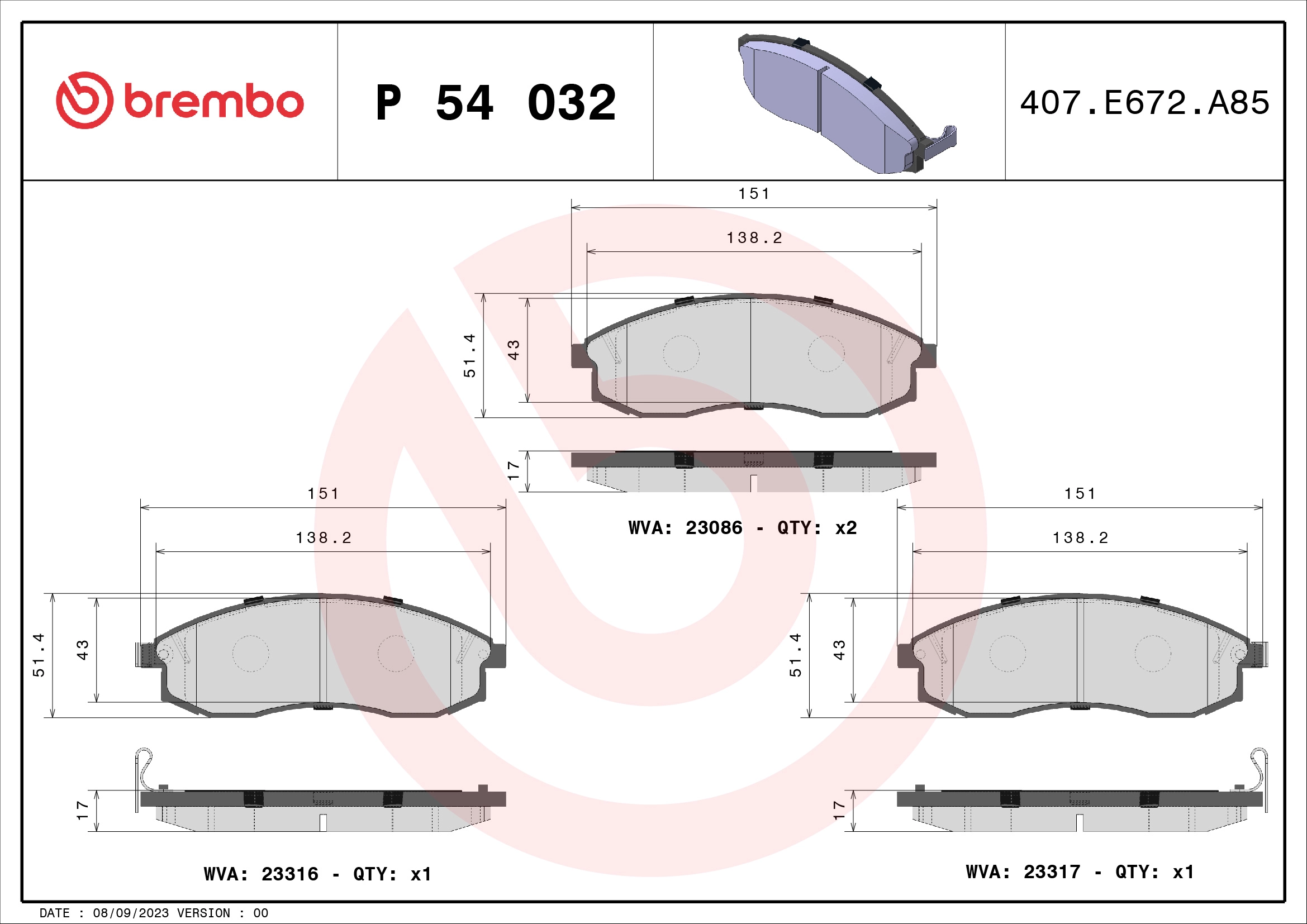 P 54 032