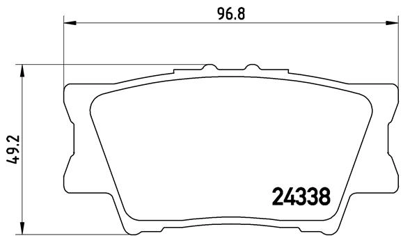Тор Кол Диск *BREMBO* TOYOTA, LEXUS |--->P83089  / TRW->GDB3426