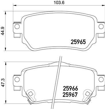Тор Кол Диск BREMBO Зад * Nissan Qashqai/ X-Trail |--->P56098 / PP-107AF / GDB3617