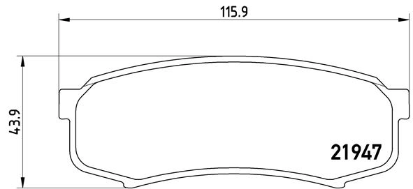 Тор Кол Диск задн. *BREMBO* LEXUS GX, TOYOTA 4 |--->P83024 / TRW->GDB1182