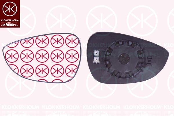 Наружное зеркало лев *KLOKK* FORD FIESTA VI | 25651063 / 6102-02-1271392P / 310-0130-1