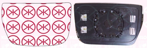 Зеркальное стекло, наружное зеркало (R) *KLOKKER* IVECO DAILY IV | 30811068 / 6102-02-1222229P