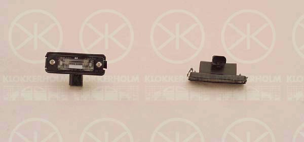 Фонарь освещения номерного знака KL VW GOLF IV, GOLF  |---> 95230850 / 15-0305-00-9 / V10-84-0033